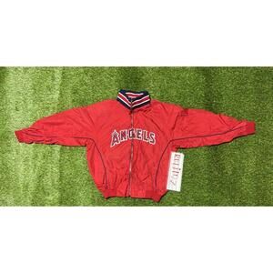 Los Angeles Angels Jacket   MLB Baseball Majestic Authentic Collection Kid L